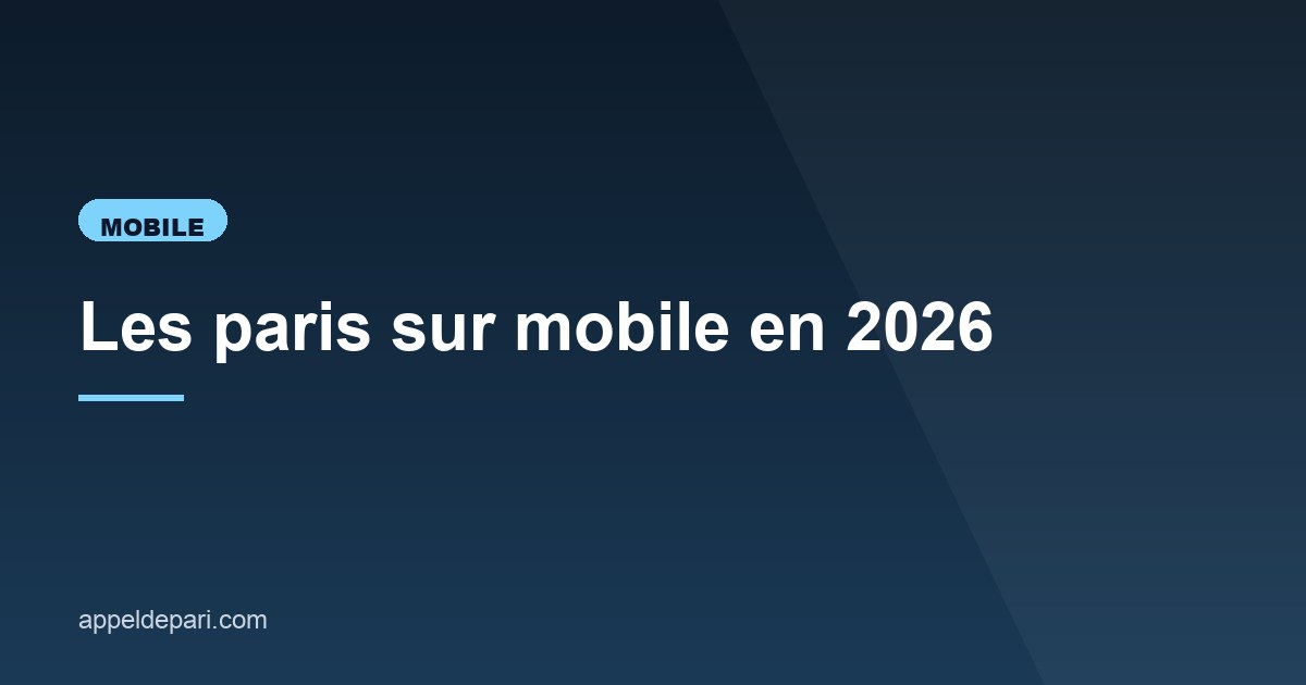 Illustration de l'article consacré aux paris sur mobile