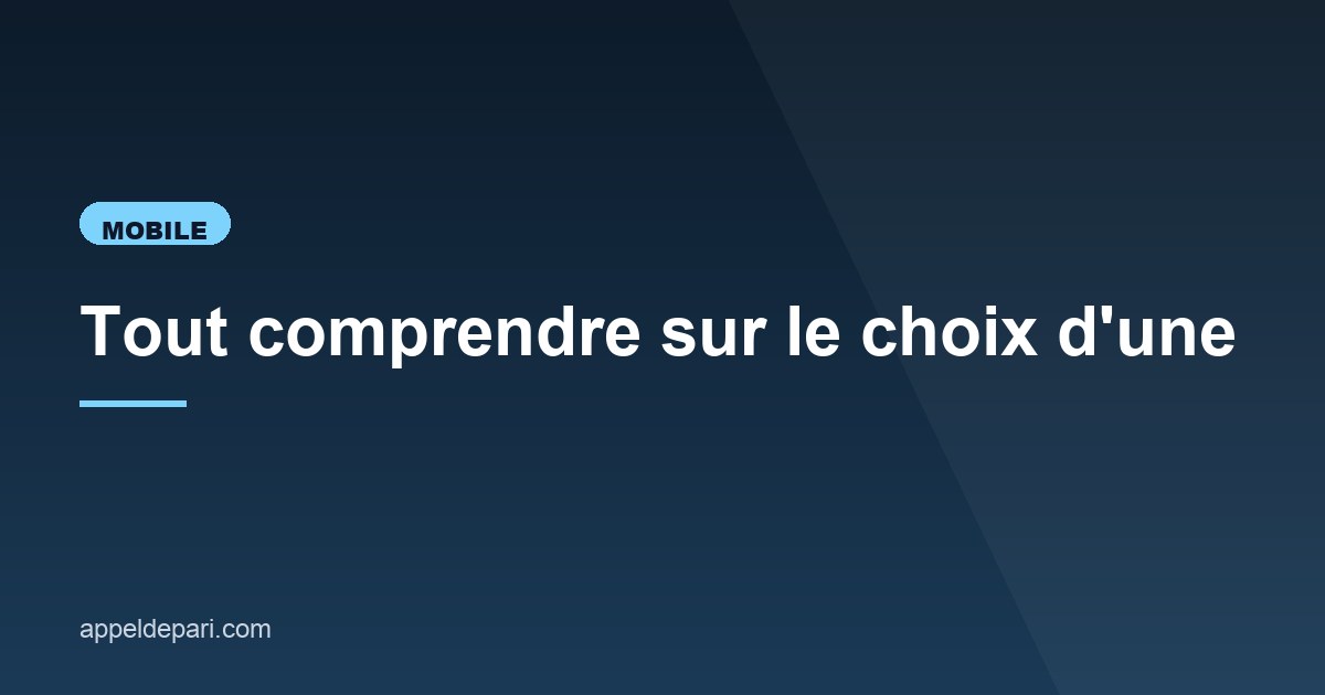 Illustration de l'article consacré au choix d'une application de paris